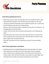PDF-Checkliste Party Planung - PDF-Checklisten