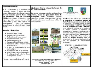 Municipio de Umán - Secretaría de Desarrollo Urbano y Medio ...