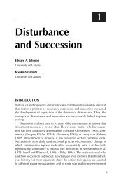 Disturbance and Succession - Terrestrial Systems Ecology