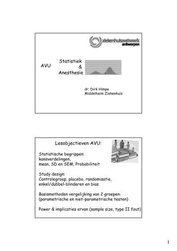 Statistiek en anesthesie