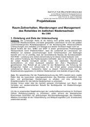 Rotwild - Projektskizze - Jaegerschaft des Landkreises Uelzen