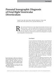 Prenatal Sonographic Diagnosis of Fetal Right Ventricular ...