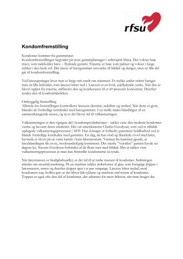 Kondomfremstilling - RFSU