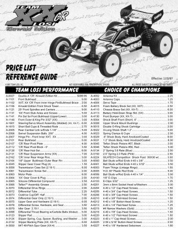 Double X-CR KE Exploded View - Petit RC