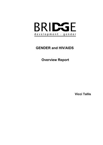 gender and HIV/AIDS - Bridge - Institute of Development Studies