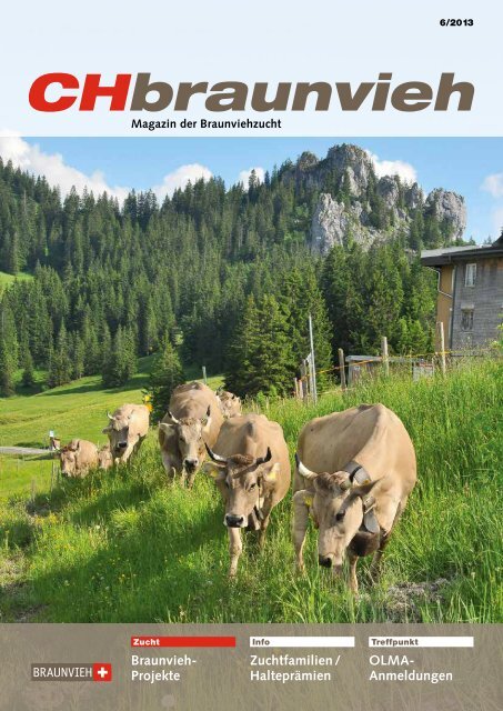 CHbraunvieh 06-2013 [7.39 MB] - Schweizer Braunviehzuchtverband