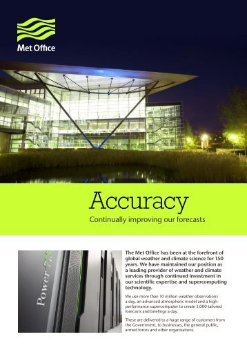 Accuracy fact sheet - Met Office