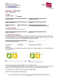 Auftragsformular Koppelprodukt - Stadtwerke Bad Salzuflen