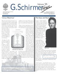 February 2005 - G. Schirmer, Inc.