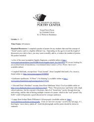 Found News Lesson Plan - The University of Arizona Poetry Center