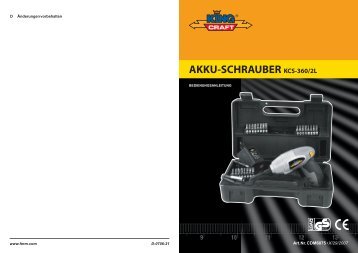 AKKU-SCHRAUBER KCS-360/2L - Firma Servotool Gmbh