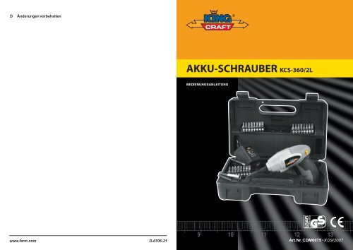 AKKU-SCHRAUBER KCS-360/2L - Firma Servotool Gmbh