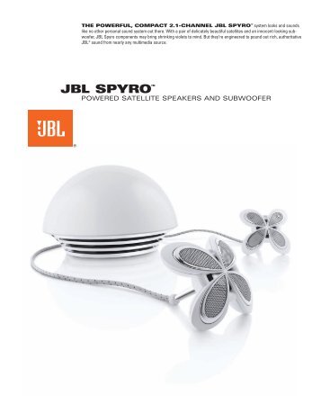 powered satellite speakers and subwoofer - JBL