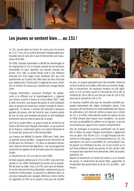 Centre de Loisirs Rapport d'activité 2008