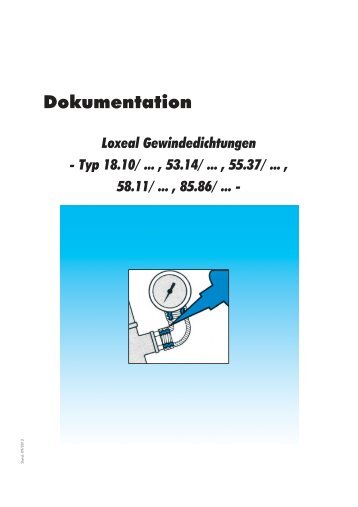 Dokumentation - Loxeal Gewindedichtungen - Typ 18.10( ... , 53.14 ...