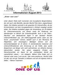 Informationen August 2013 - St. Mauritius Hausdülmen