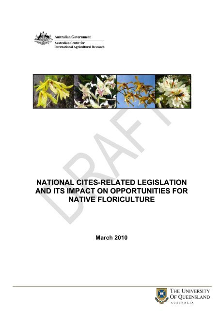 national cites-related legislation and its impact on opportunities for ...