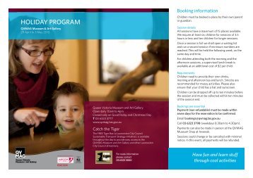 holiday program (PDF file) - Queen Victoria Museum and Art Gallery