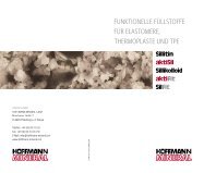 Einleger: Funktionelle Füllstoffe für Elastomere ... - Hoffmann Mineral