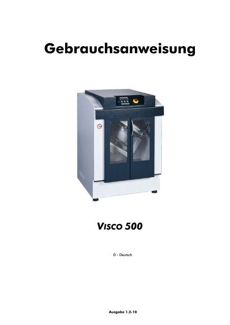 Gebrauchsanweisung VISCO 500 - Collomix