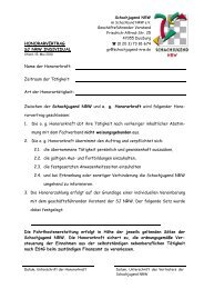 Honorarvertrag Individual - Schachjugend NRW