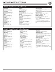 Record Book (PDF) - Buffalo State College Athletics