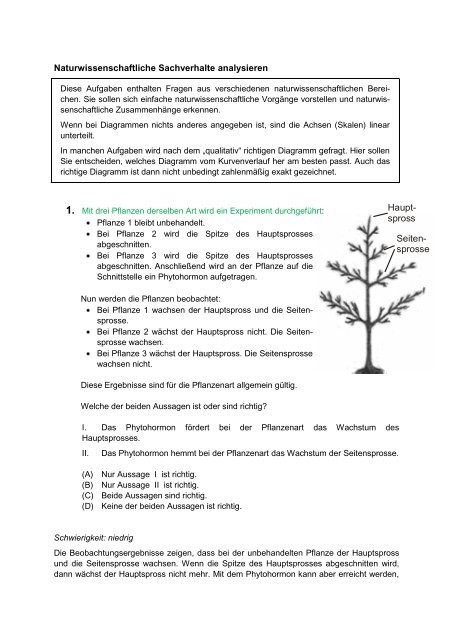 sprosse Naturwissenschaftliche Sachverhalte ... - ITB Consulting