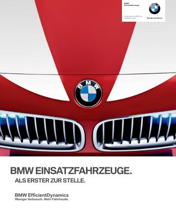 BMW EINSATZFAHRZEUGE. - BMW Diplomatic Sales