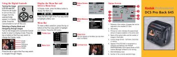 DCS Pro Back 645_QRef.fh8 - KODAK Digital Cameras, Printers ...The