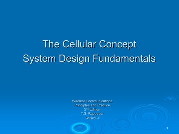 Chapter 3. Cellular Concept