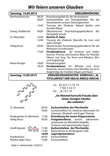 Pfarrbrief Nr. 2013-15 - Kath-Rastatt