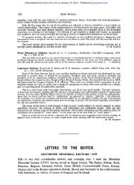 LETTERS TO THE EDITOR - Journal of the Royal Army Medical Corps