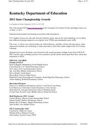 State Championship Awards - May 2011 - STLP