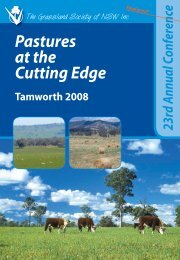 Pastures at the Cutting Edge - Grassland Society of NSW