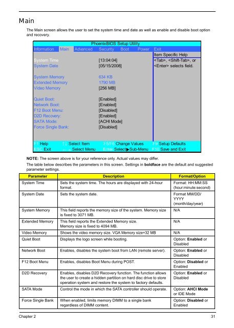 Aspire 7230/7530/7530G Series Service Guide - tim.id.au