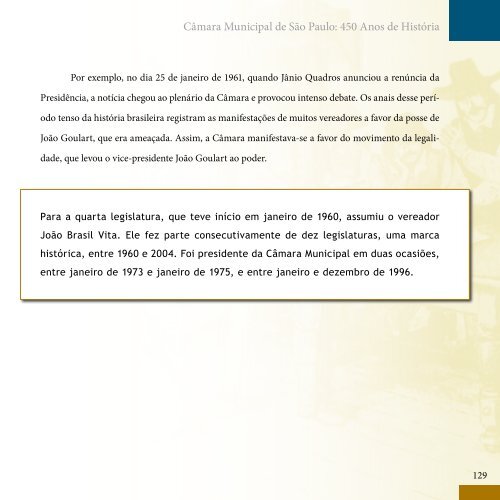 cÃ¢mara municipal de sÃ£o paulo: 450 anos de histÃ³ria - Governo do ...