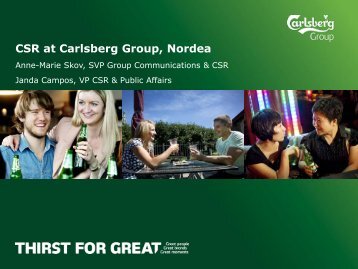 Nordea CSR presentation 2012 WEB.pdf - Carlsberg Group