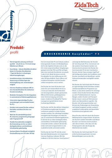 Datenblatt PX4i-PX6i - ZidaTech AG