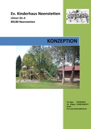 Konzeption Kinderhaus - Neenstetten