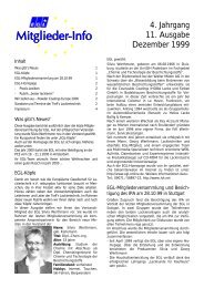 4. Jahrgang - Dezember 1999 - EuropÃ¤ische Gesellschaft fÃ¼r ...