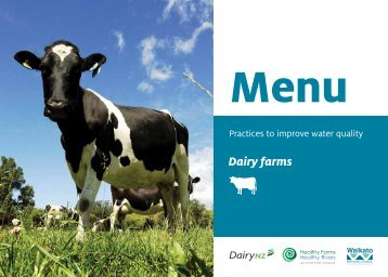 Dairy farms - Waikato Regional Council