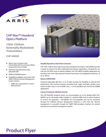 (CHP-GMOD) Product Flyer - Arris