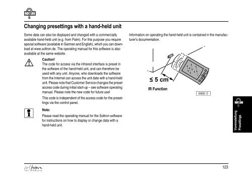 GEBRAUCHSANWEISUNG OPERATING INSTRUCTIONS