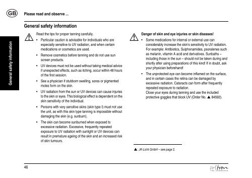 GEBRAUCHSANWEISUNG OPERATING INSTRUCTIONS