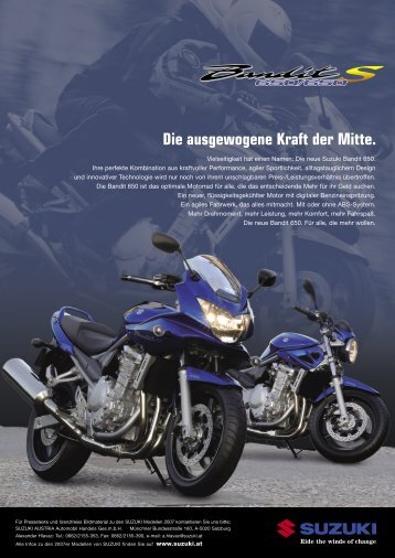 Die ausgewogene Kraft der Mitte. - Suzuki