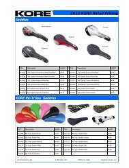 2012 KORE Retail Pricing - KHS