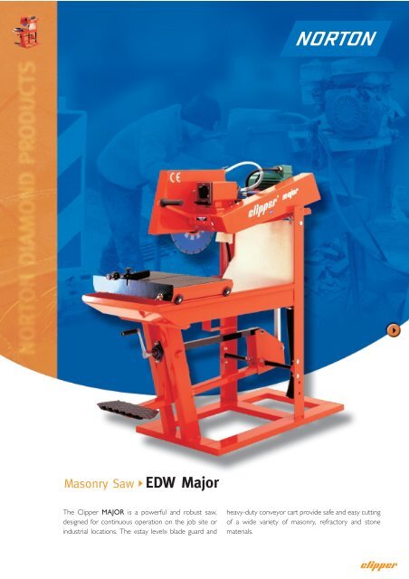 Masonry Saw EDW Major - Norton Construction Products