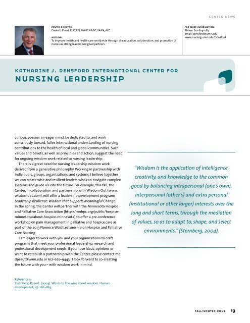 Minnesota Nursing Magazine (PDF) - School of Nursing - University ...