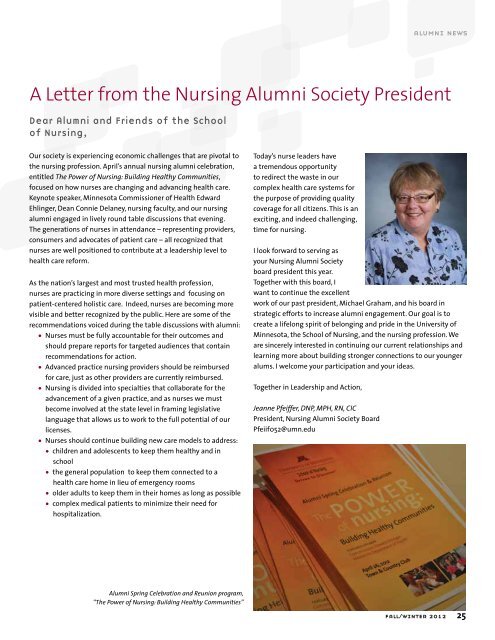 Minnesota Nursing Magazine (PDF) - School of Nursing - University ...