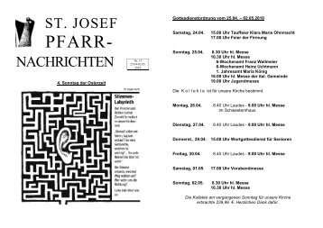 PFARR- - Kath. Kirchengemeinde St. Laurentius in Warendorf